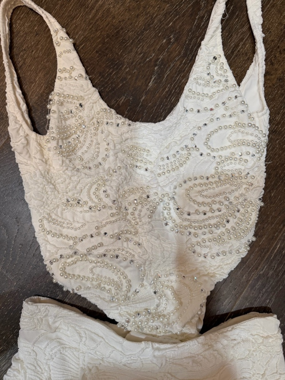 Patbo beaded one piece body suit & shorts S/M - Picture 5 of 9